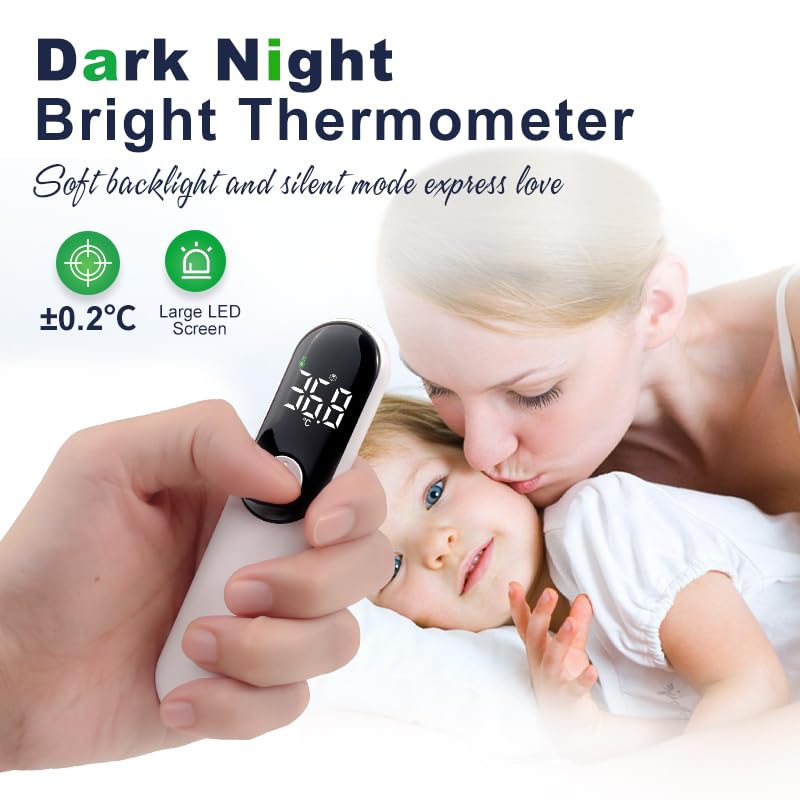 aloway Rechargeable Non-Contact Forehead Thermometer for Adults and Kids, Medical Digital Touchless with Fast Reading​ - Image 2